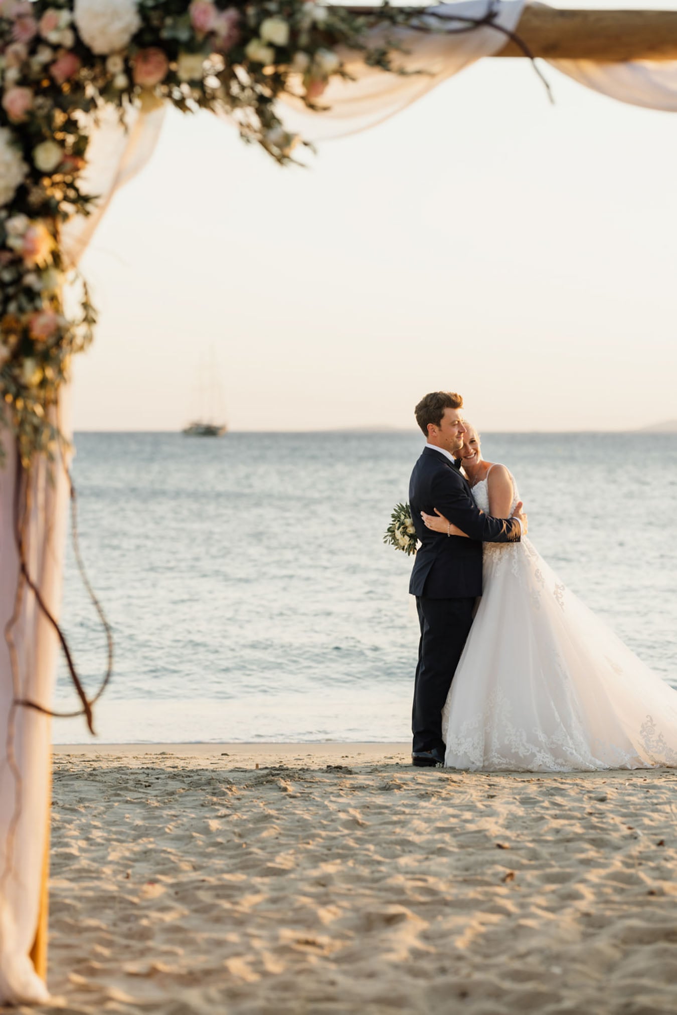 Beach ceremony at Santana Weddings, Naxos Greece