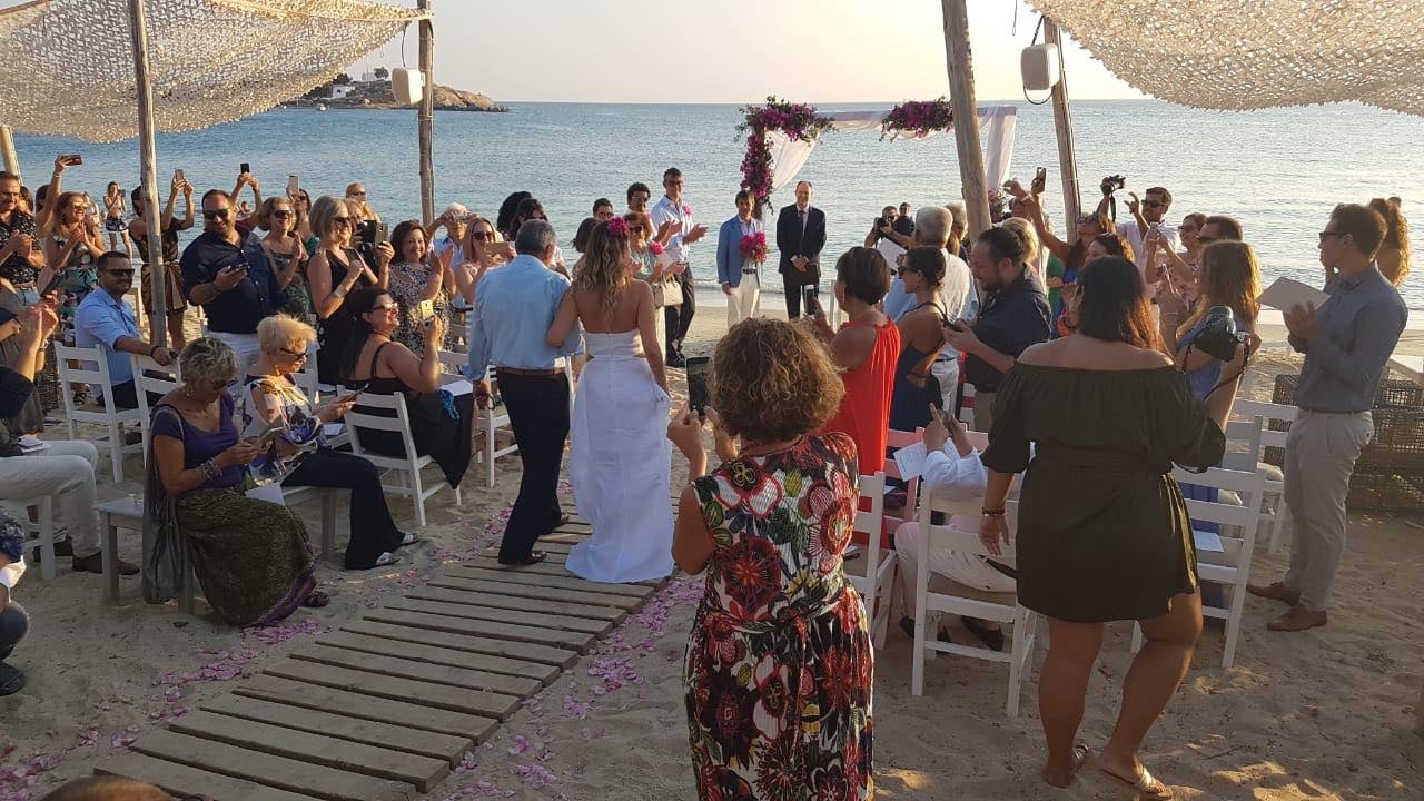 Wedding ceremony in Greece, Santana Weddings Naxos